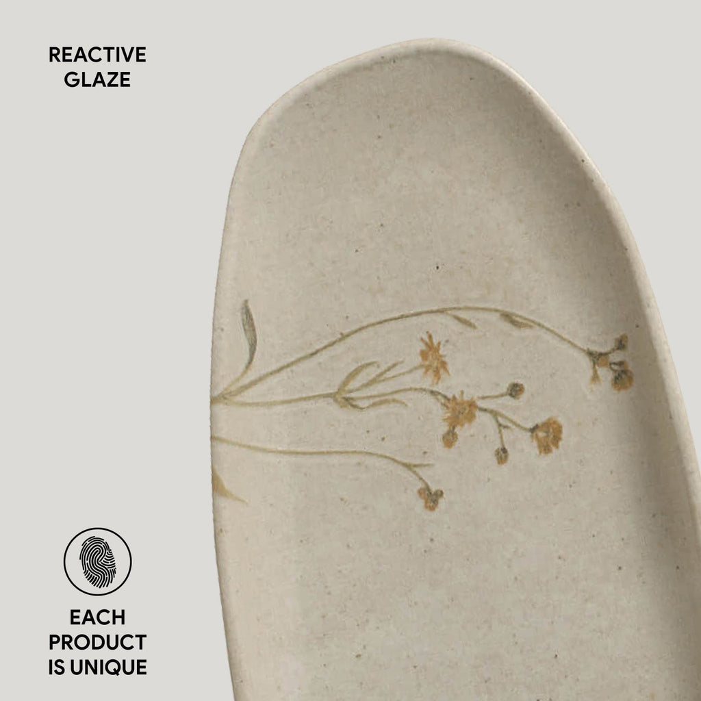 Shallow Organic Oval Platter