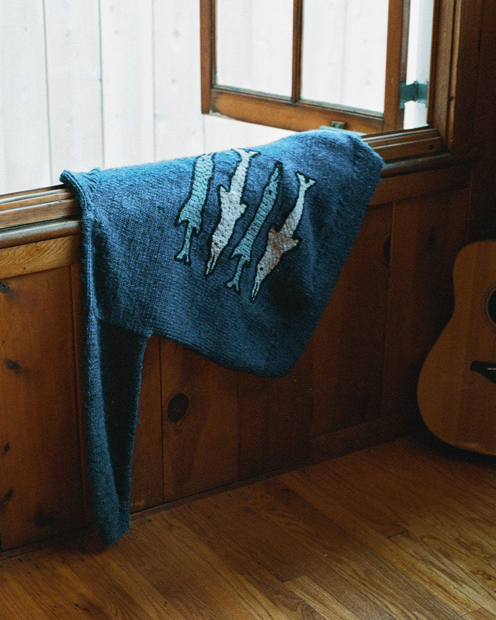 Azure Dolphin Knit Sweater