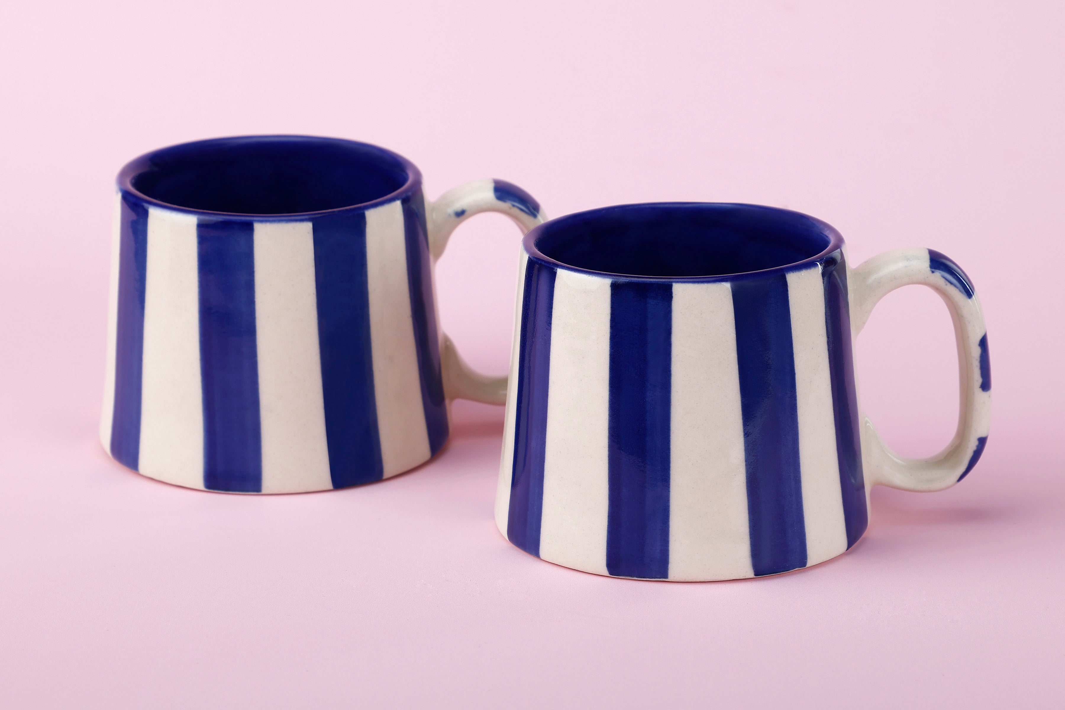 Blue Stripe Coffee Mugs
