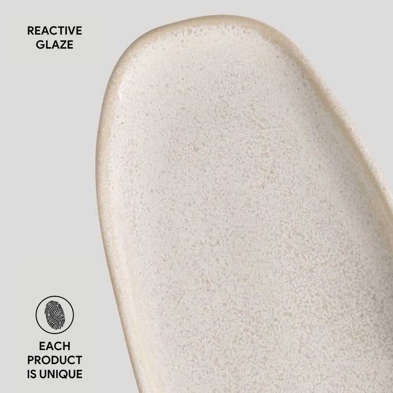 Shallow Organic Oval Platter