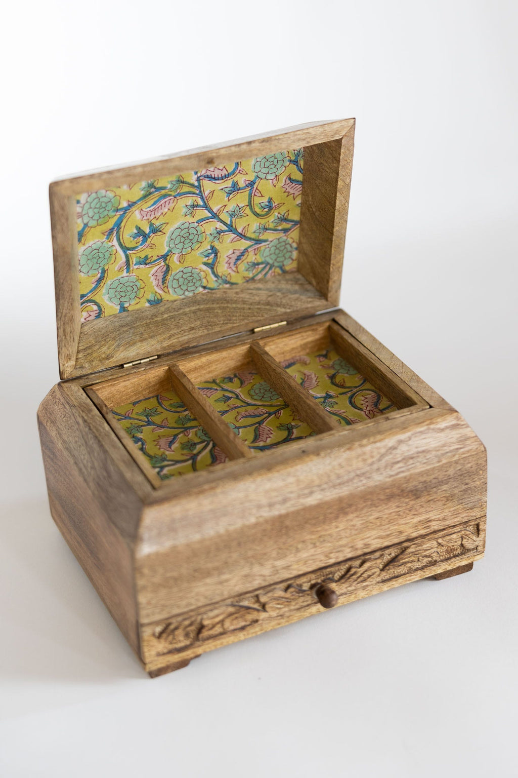 Phoolon Mango Wood Jewelry Box
