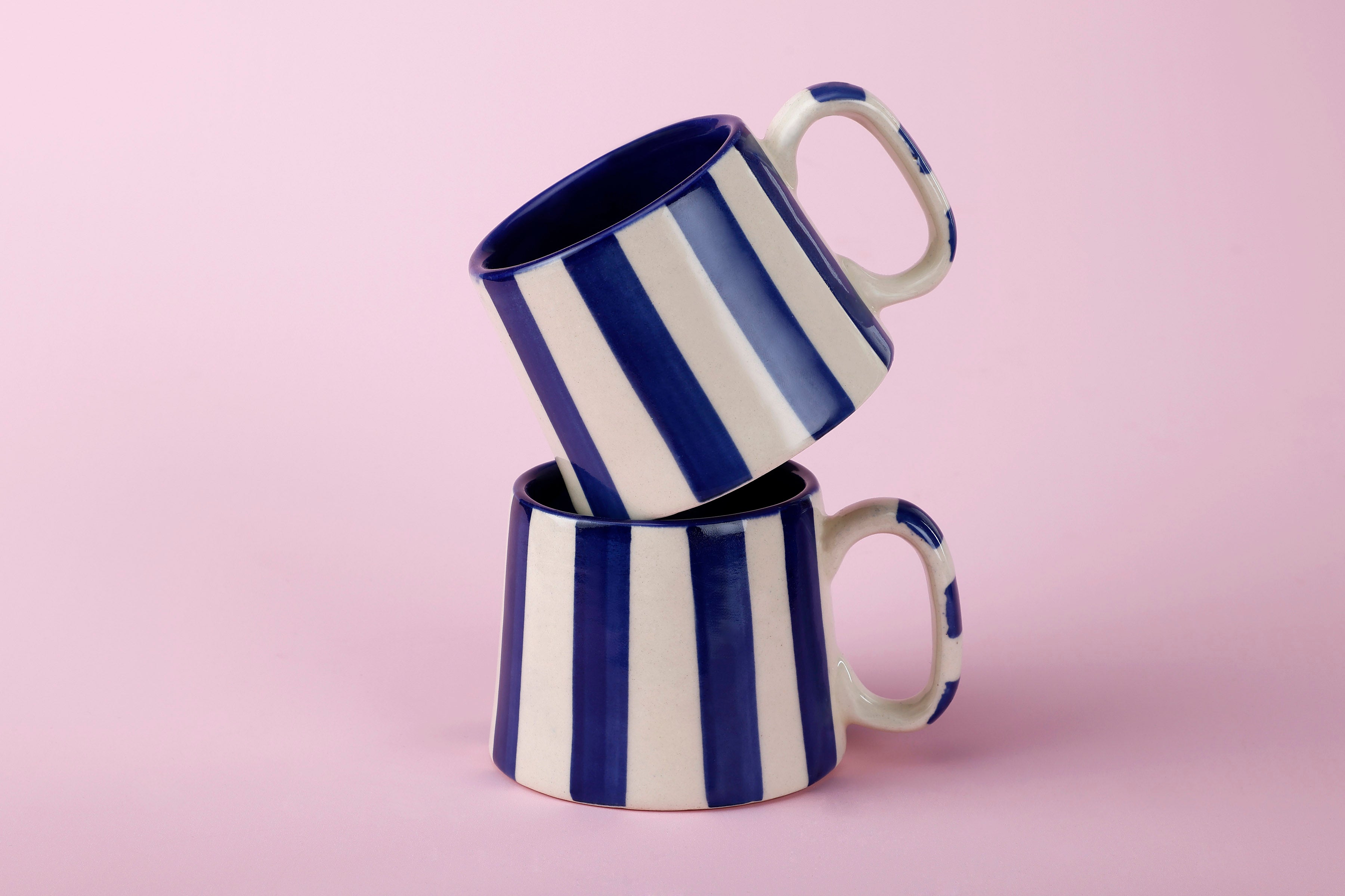 Blue Stripe Coffee Mugs