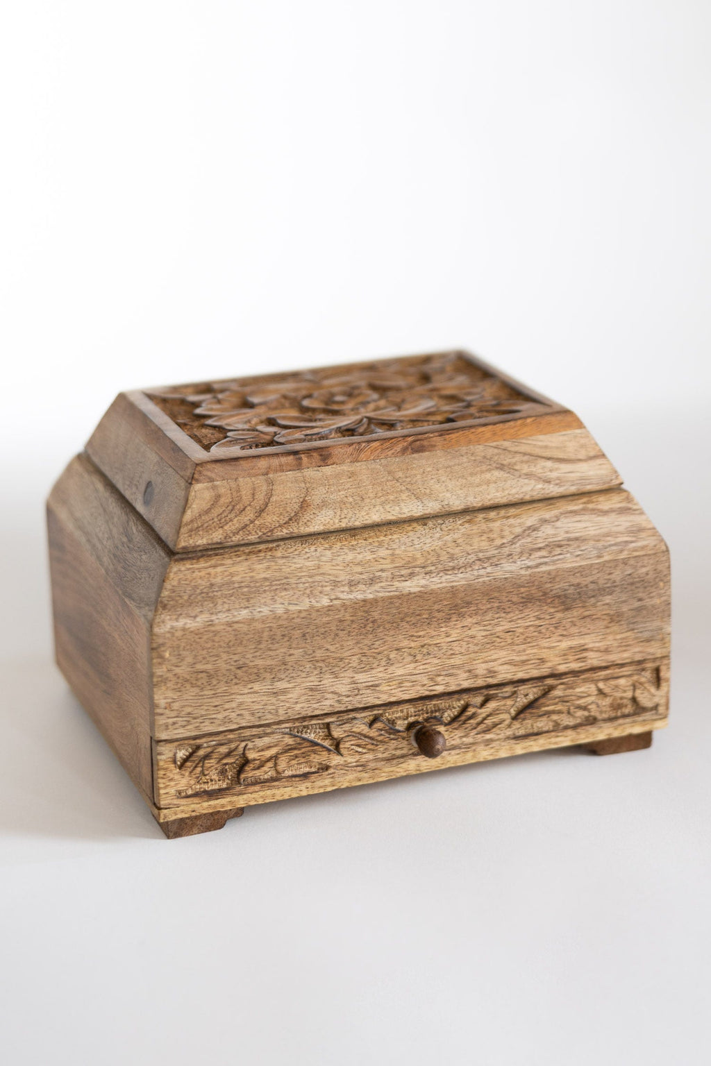 Phoolon Mango Wood Jewelry Box