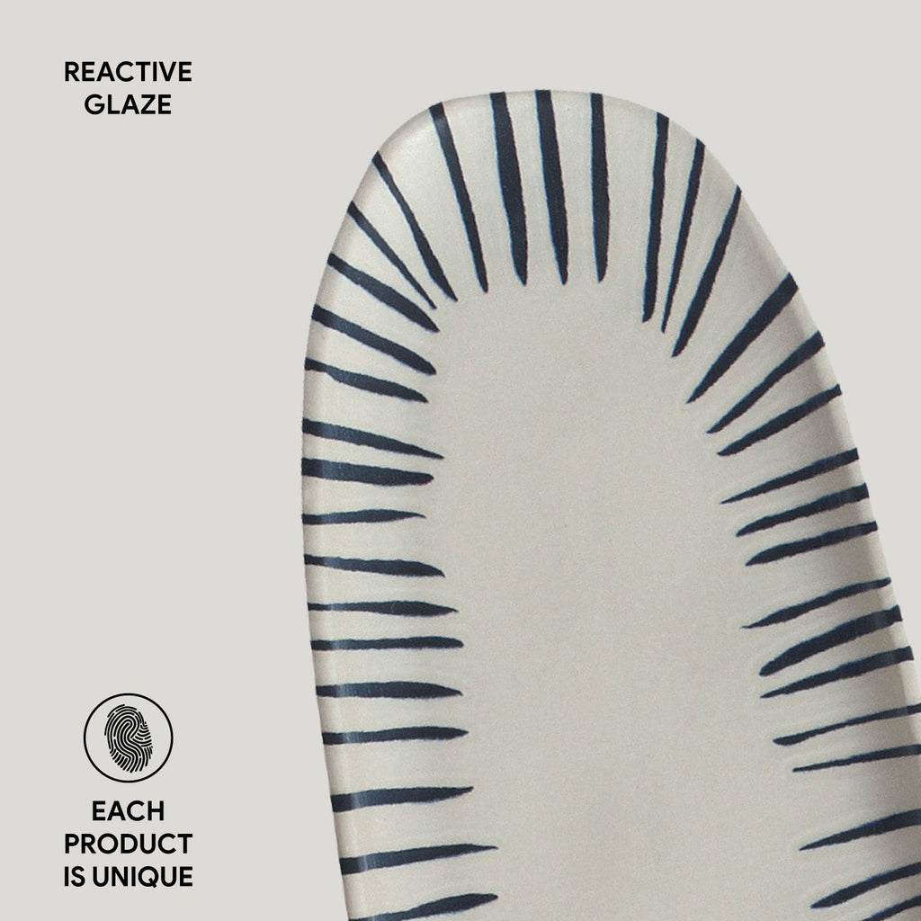 Shallow Organic Oval Platter