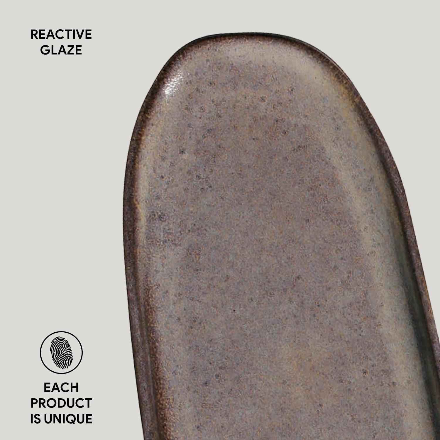 Shallow Organic Oval Platter