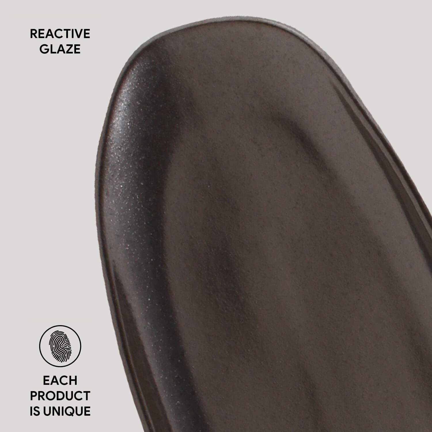 Shallow Organic Oval Platter