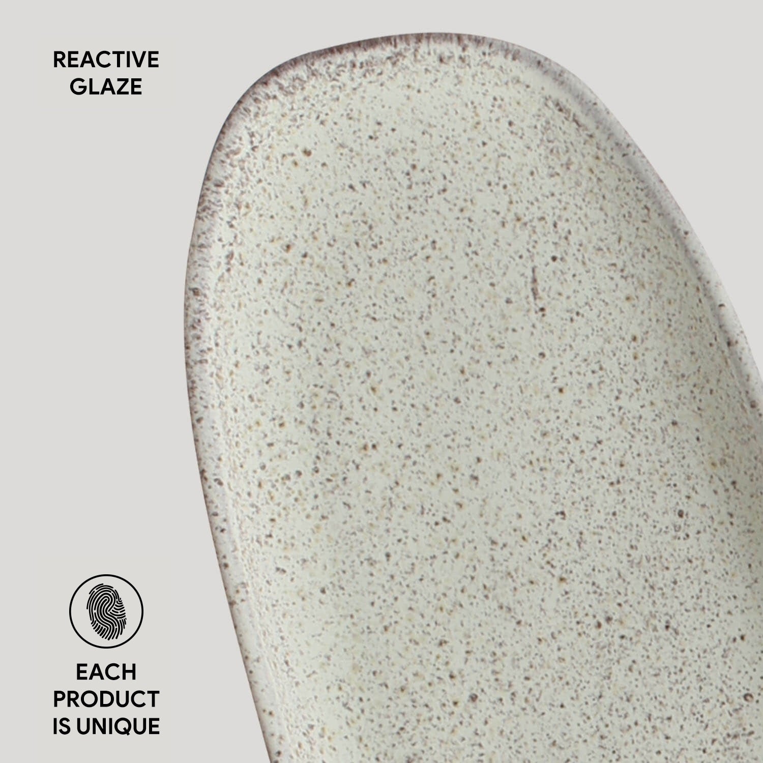 Shallow Organic Oval Platter