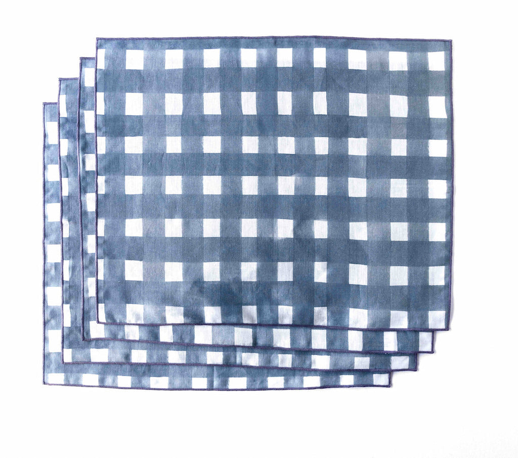 Blue Checkered Placemat