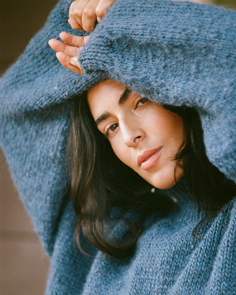 Azure Dolphin Knit Sweater