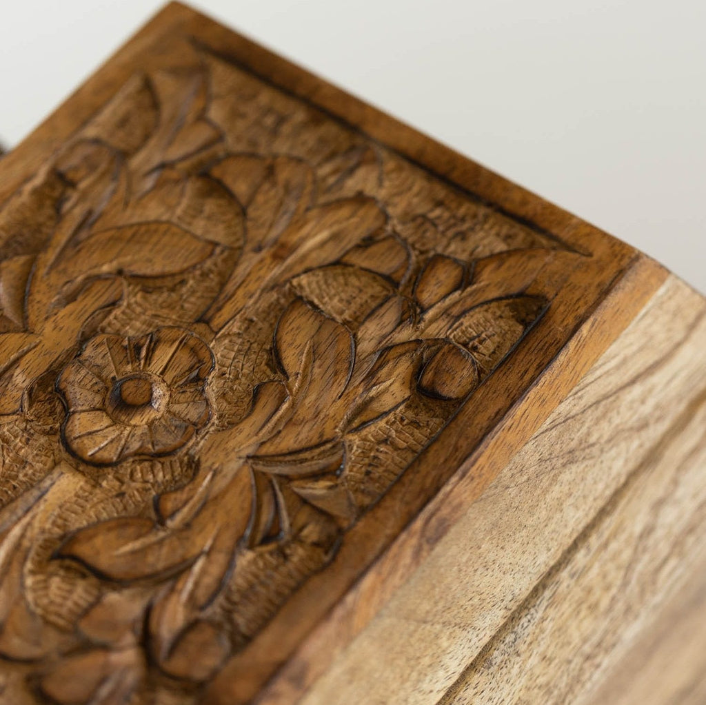 Phoolon Mango Wood Jewelry Box