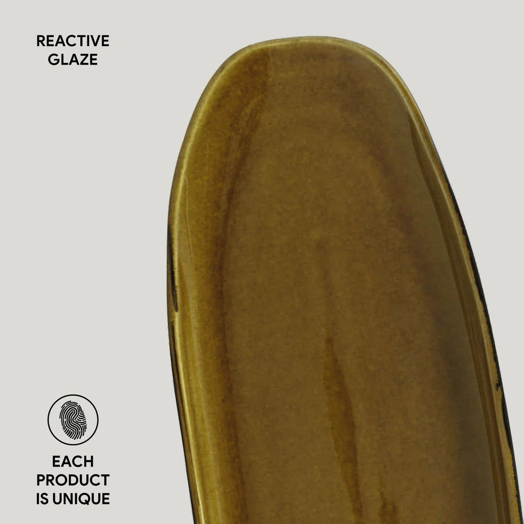 Shallow Organic Oval Platter